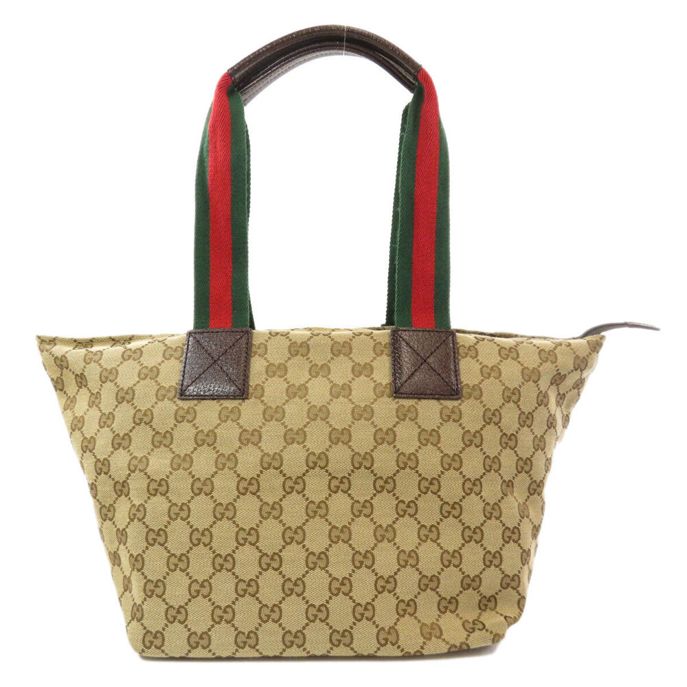 Gucci Bag Canvas Sherry Tote Black